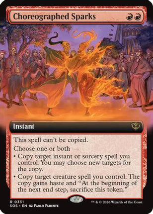 Choreographed Sparks (Extended Art) [Secrets of Strixhaven] Foil
