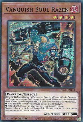 Vanquish Soul Razen [RA05-EN134] Super Rare 1st Edition