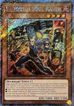 Vanquish Soul Razen  [RA05-EN134] Platinum Secret Rare 1st Edition