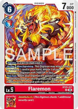 Flaremon [BT25-017] [Dual Revolution] Foil