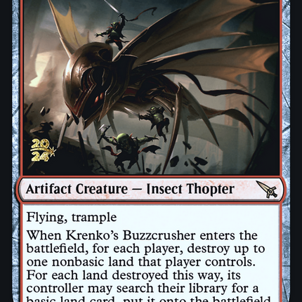 Krenko's Buzzcrusher [Murders at Karlov Manor Promos] Prerelease Foil