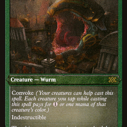 Impervious Greatwurm [Double Masters 2022] Etched Foil