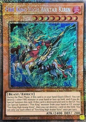 Fire King High Avatar Kirin  [RA05-EN032] Starlight Rare 1st Edition