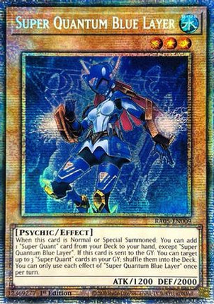 Super Quantum Blue Layer  [RA05-EN009] Starlight Rare 1st Edition