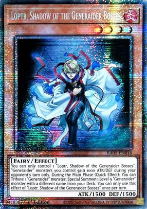 Loptr, Shadow of the Generaider Bosses  [RA05-EN051] Starlight Rare 1st Edition