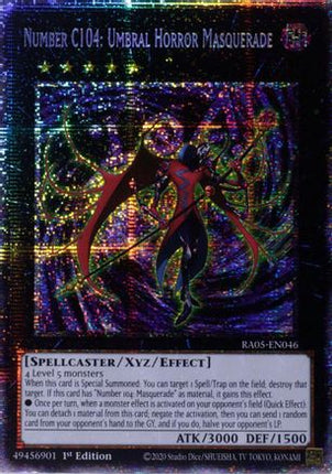 Number C104: Umbral Horror Masquerade  [RA05-EN046] Starlight Rare 1st Edition