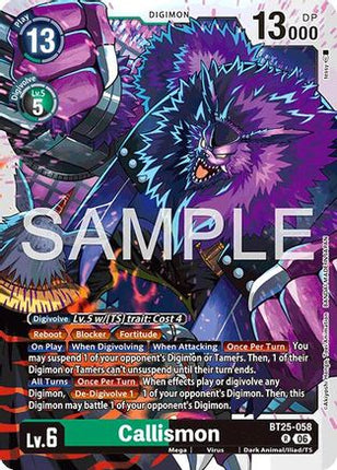Callismon [BT25-058] [Dual Revolution] Foil