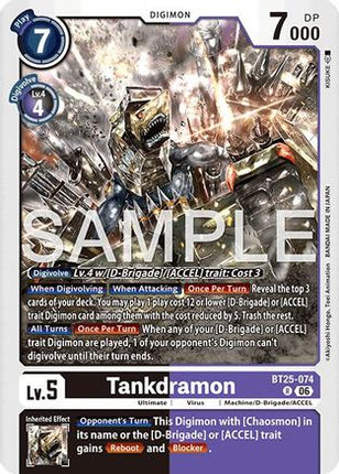 Tankdramon [BT25-074] [Dual Revolution] Foil