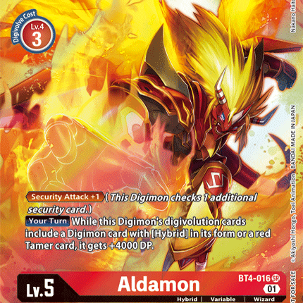 Aldamon [BT4-016] (1-Year Anniversary Box Topper) [Promotional Cards]