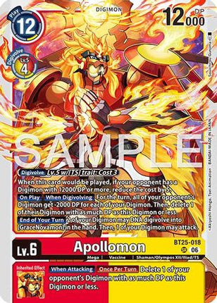 Apollomon [BT25-018] [Dual Revolution] Foil