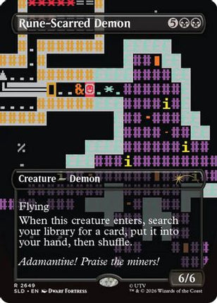 Rune-Scarred Demon [Secret Lair Drop Series] Foil