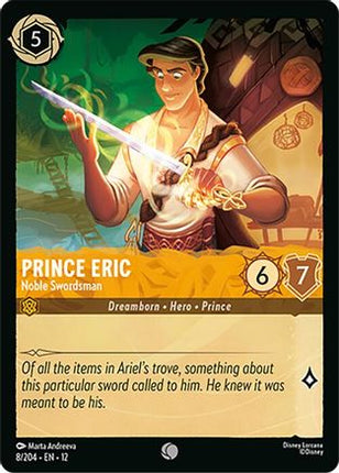 Prince Eric - Noble Swordsman (8/204) - Wilds Unknown Cold Foil