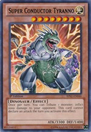 Super Conductor Tyranno (Rare) [BP02-EN046] 1st Edition