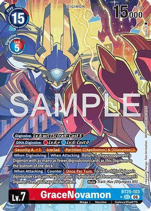 GraceNovamon (Alternate Art) [BT25-103] [Dual Revolution] Foil
