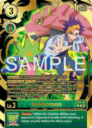 Gekkomon (Rare Pull) [ST23-06] [Starter Deck 23: Beatbreak] Foil