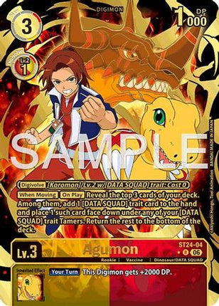 Agumon (Rare Pull) [ST24-04] [Starter Deck 24: Data Squad] Foil
