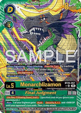 Monarchlizamon // Final Judgement (Alternate Art) [BT25-057] [Dual Revolution] Foil