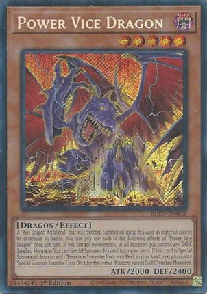 Power Vice Dragon [BLZD-EN002] Secret Rare 1st Edition