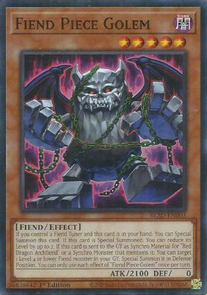 Fiend Piece Golem [BLZD-EN003] Common / Short Print 1st Edition