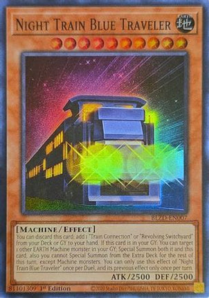 Night Train Blue Traveler [BLZD-EN007] Super Rare 1st Edition
