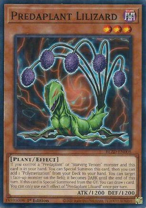Predaplant Lilizard [BLZD-EN008] Common / Short Print 1st Edition