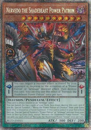 Nervedo the Shadebeast Power Patron  [BLZD-EN011] Starlight Rare 1st Edition