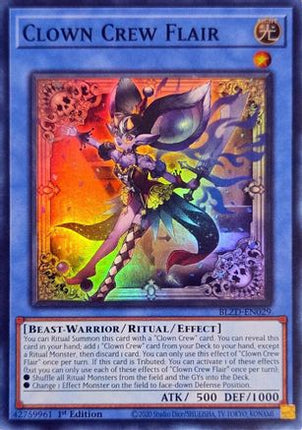 Clown Crew Flair [BLZD-EN029] Super Rare 1st Edition