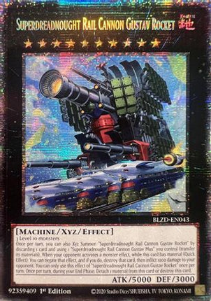 Superdreadnought Rail Cannon Gustav Rocket  [BLZD-EN043] Starlight Rare 1st Edition