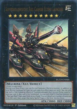 Superdreadnought Rail Cannon Flying Launcher [BLZD-EN044] Ultra Rare 1st Edition