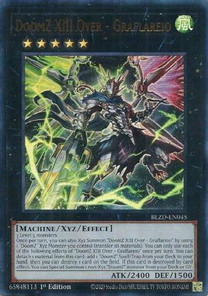 DoomZ XIII Over - Graflareio [BLZD-EN045] Ultra Rare 1st Edition