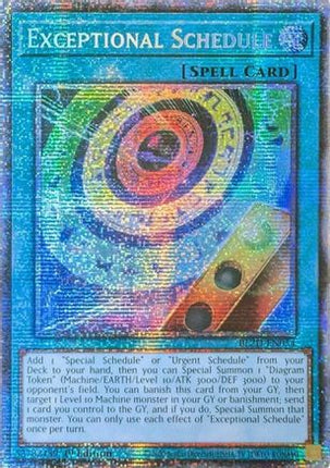 Exceptional Schedule (Starlight Rare)  [BLZD-EN054] 1st Edition