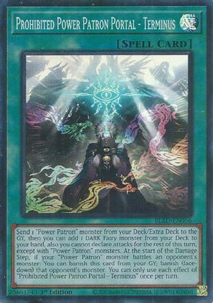 Prohibited Power Patron Portal - Terminus [BLZD-EN056] Super Rare 1st Edition