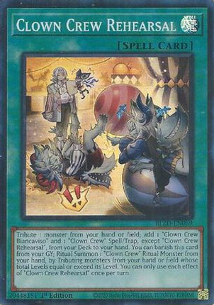 Clown Crew Rehearsal [BLZD-EN059] Super Rare 1st Edition