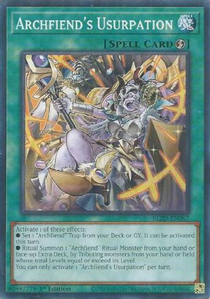 Archfiend's Usurpation [BLZD-EN067] Common / Short Print 1st Edition