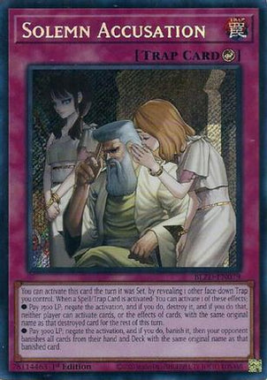 Solemn Accusation [BLZD-EN079] Secret Rare 1st Edition