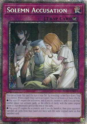 Solemn Accusation  [BLZD-EN079] Starlight Rare 1st Edition