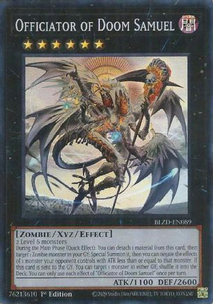 Officiator of Doom Samuel [BLZD-EN089] Super Rare 1st Edition
