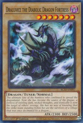 Draluvice the Diabolic Dragon Fortress [BLZD-EN097] Common / Short Print 1st Edition