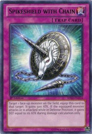Spikeshield with Chain (Rare) [BP02-EN214] 1st Edition