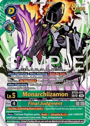 Monarchlizamon // Final Judgement (SP) [BT25-057] [Dual Revolution] Foil