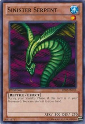 Sinister Serpent (Common / Short Print) [BP02-EN015] 1st Edition