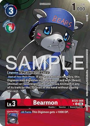 Bearmon - BT25-009 (Full Art) [BT25-009] [Dual Revolution] Foil