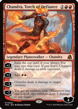 Chandra, Torch of Defiance [Reality Fracture] Foil