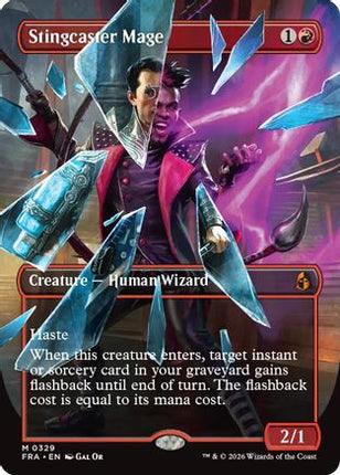 Stingcaster Mage (Borderless) [Reality Fracture] Foil