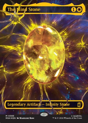 The Mind Stone (Borderless) (Cosmic Foil) (385) [Marvel Super Heroes] Foil