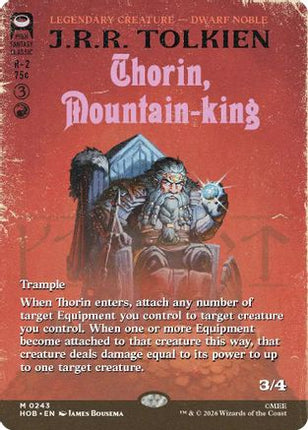 Thorin, Mountain-king (Borderless) (243) [The Hobbit] Foil