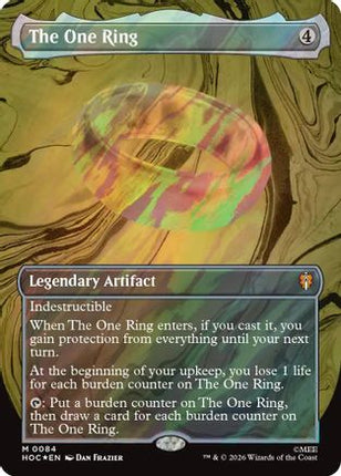 The One Ring (Borderless) (Surge Foil) (084) [The Hobbit: Eternal-Legal] Foil