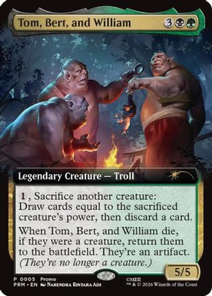 Tom, Bert, and William (Extended Art) [Promo Pack: The Hobbit] Foil