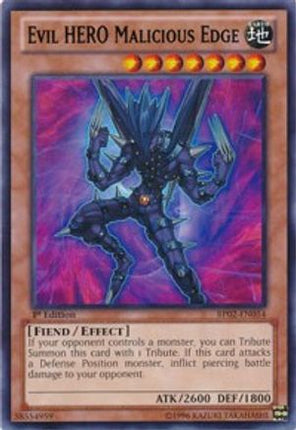 Evil HERO Malicious Edge (Rare) [BP02-EN054] 1st Edition