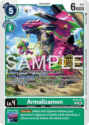 Armalizamon (Welcome Tamers Pack Vol.2) [ST23-07] [Starter Deck 23: Beatbreak Release Event Cards] Foil